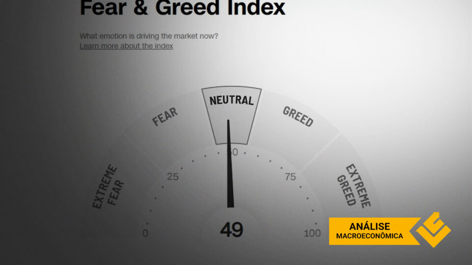 O índice de Medo e Ganância do mercado americano está em “neutro”