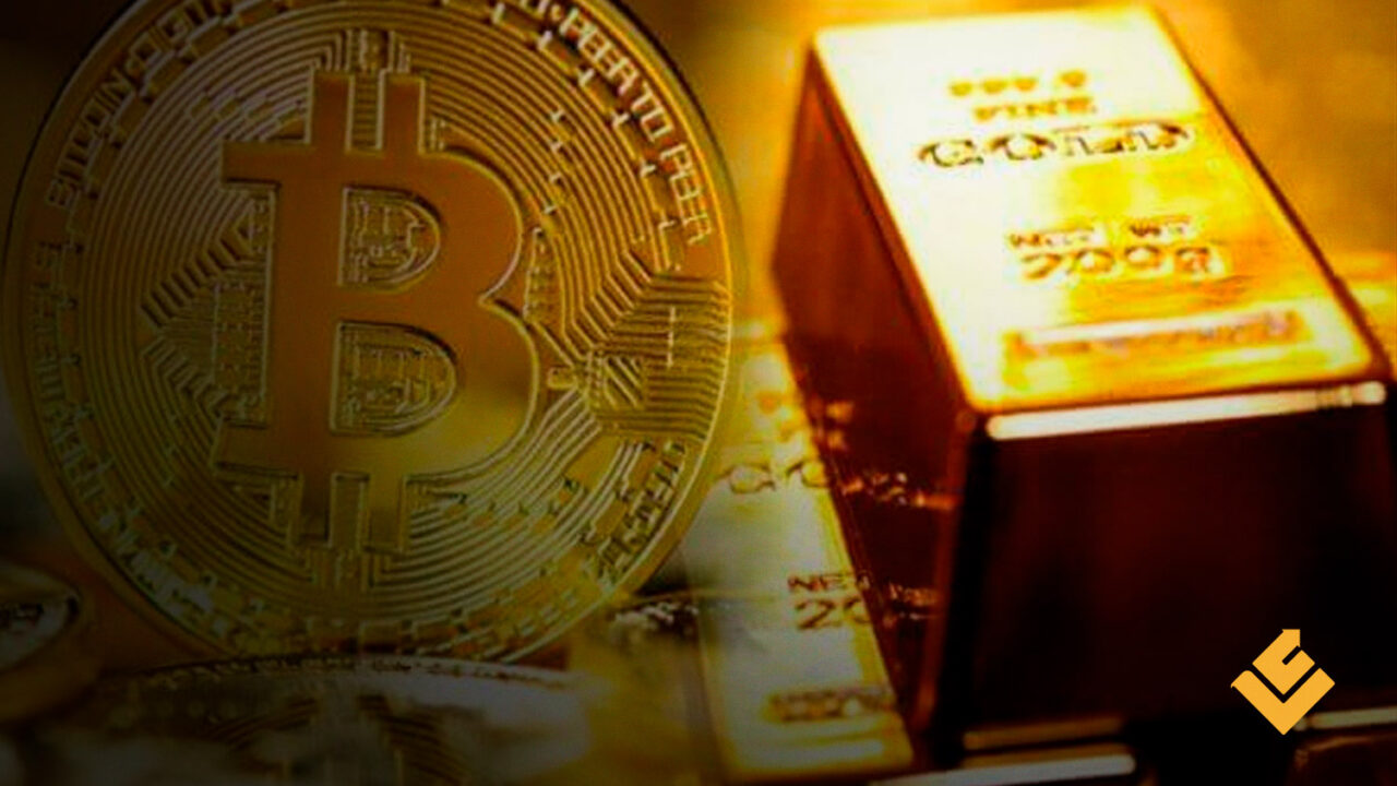Bitcoin apresenta alta correlação com o ouro, mas ganho da criptomoeda este ano é 6,5 vezes maior que o do metal
